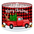 thumbnail image 1 of Linen Drum Lampshades Christmas Kitchen Red Black Buffalo Plaid Gnome Truck Xmas 13"x13"x10" Light Shade for Table Lamps Floor Lamp Shades Lampshade Replacement Assembly Required Gift, 1 of 8