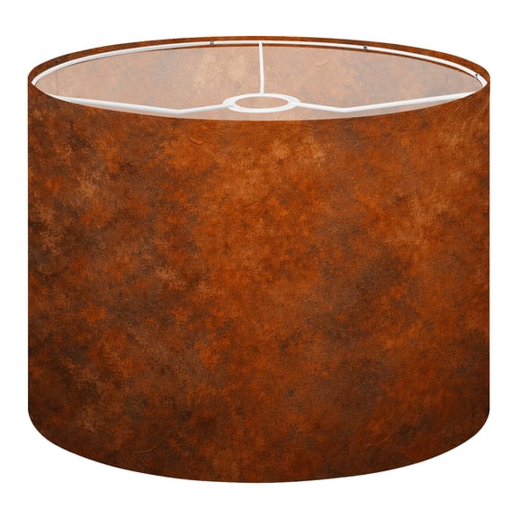 Linen Drum Lampshades Grunge rusty orange brown metal steel stone texture panorama 13"x13"x10" Light Shade for Table Lamps Floor Lamp Shades Lampshade Replacement Assembly Required