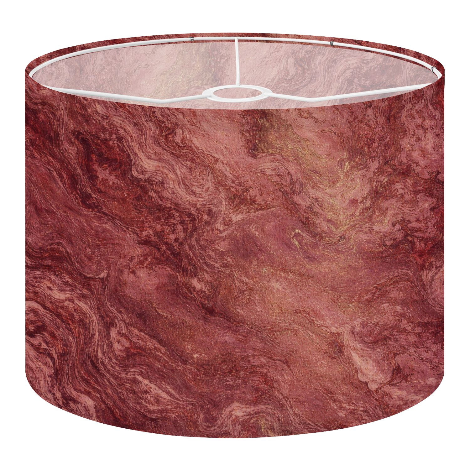 Linen Drum Lampshades Maroon Brown Grunge Ombre Marsala Color Pretty Vinous 13"x13"x10" Light Shade for Table Lamps Floor Lamp Shades Lampshade Replacement Assembly Required