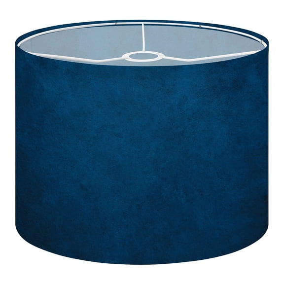 Linen Drum Lampshades Navy blue rough Toned texture Old scratched damaged wall surface Blue 13"x13"x10" Light Shade for Table Lamps Floor Lamp Shades Lampshade Replacement Assembly Required