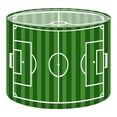 thumbnail image 1 of Linen Drum Lampshades Soccer field Football stadium green grass painted line Sport play 13"x13"x10" Light Shade for Table Lamps Floor Lamps Drum Lamp Shades Lampshade Replacement Assembly Required, 1 of 8