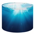 thumbnail image 1 of Linen Drum Lampshades Underwater Scene Bubbles Sunbeams 13"x13"x10" Light Shade for Table Lamps Floor Lamps Drum Lamp Shades Lampshade Replacement Assembly Required, 1 of 8
