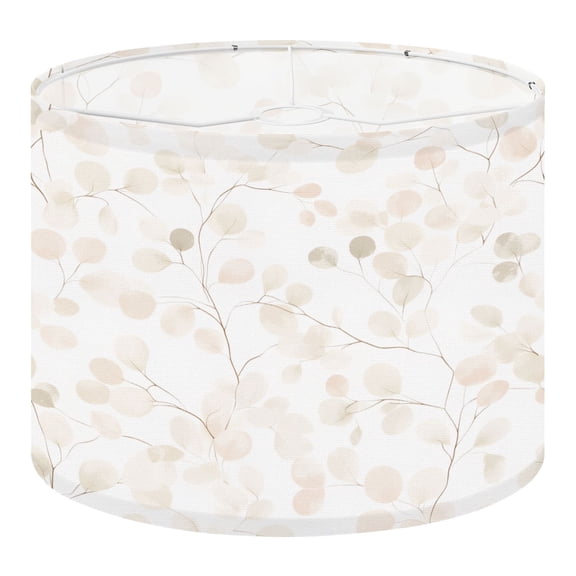 Linen Drum Lampshades dry lunaria floral Watercolor winter wedding flower Boho 13"x13"x10" Light Shade for Table Lamps Floor Lamps Drum Lamp Shades Lampshade Replacement Assembly Required