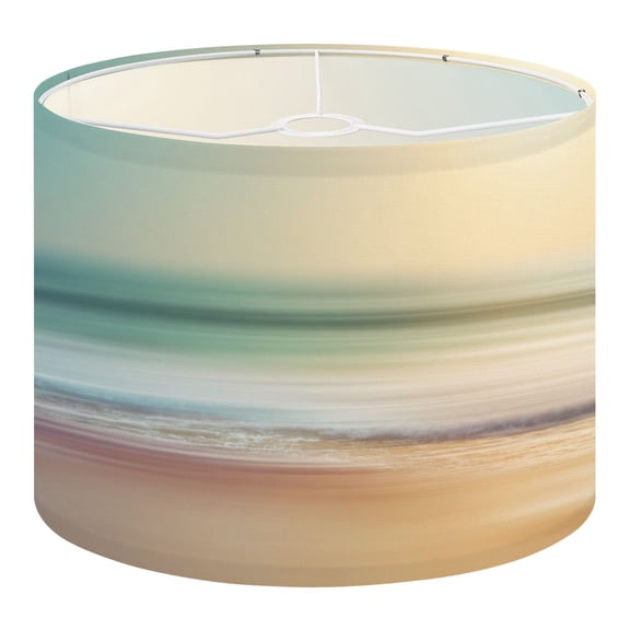 Linen Drum Lampshades seascape blurred motion sea ocean 13"x13"x10" Light Shade for Table Lamps Floor Lamp Shades Lampshade Replacement Assembly Required