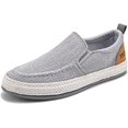 thumbnail image 1 of Linen Espadrilles for Men,Straw Casual Canvas Slip On Loafers,Solid Color Comfortable Breathable Espadrilles., 1 of 8
