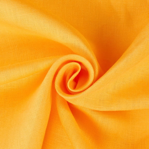 Yorkshire 6.7 oz Natural 100% Hypoallergenic Flax 58" Linen Fabric By The Yard - Breathable, Slubbed Texture, for Clothing, Decor, & More (Sunflower)