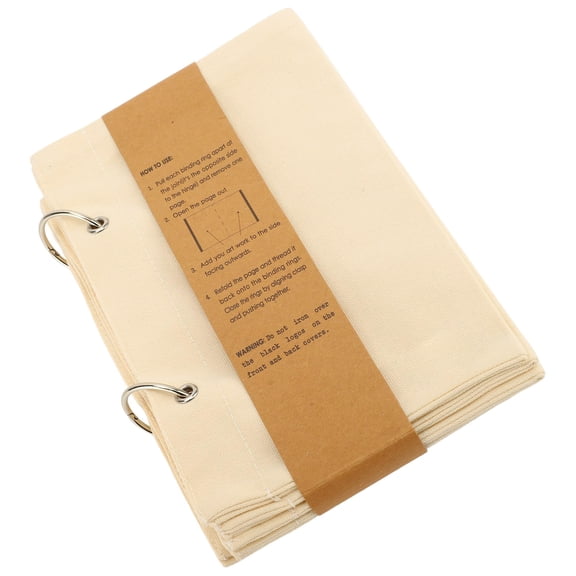 Linen Fabric Art Journal Reinforced Binding Fabric Sketch Book Stitchbook For Drawing Stitching 175x145mm