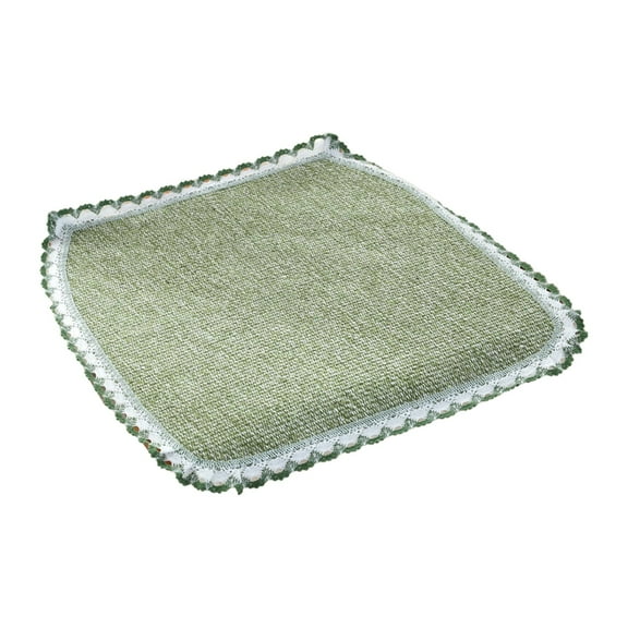 Linen Fabric Cushion, Summer Woven Chair Pad for Office & Dining - Breathable Cotton Seat Cushion with Density Foam for Comfort & Temperature Control, 40x40cm, Beige