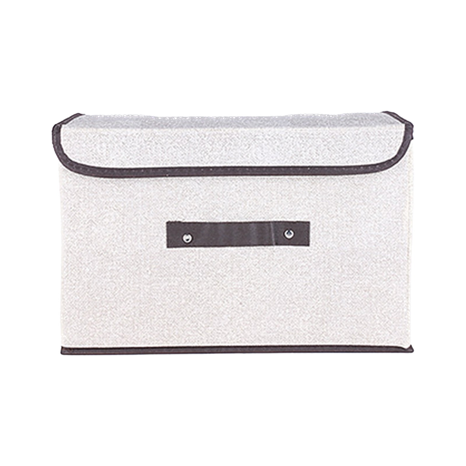 Cartoon Airplane Storage Basket - Collapsible Fabric Bin With Leather Handles, 15x11x9.5 Inches