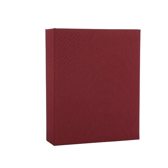 Linen Fabric Slip In Pocket Photo Album, Single Grid 100 Sheets Picture Storage Book Family Memory Collecting Binder Holder for Photo Album Display Organizer Gift 6.5x4.72in Wine