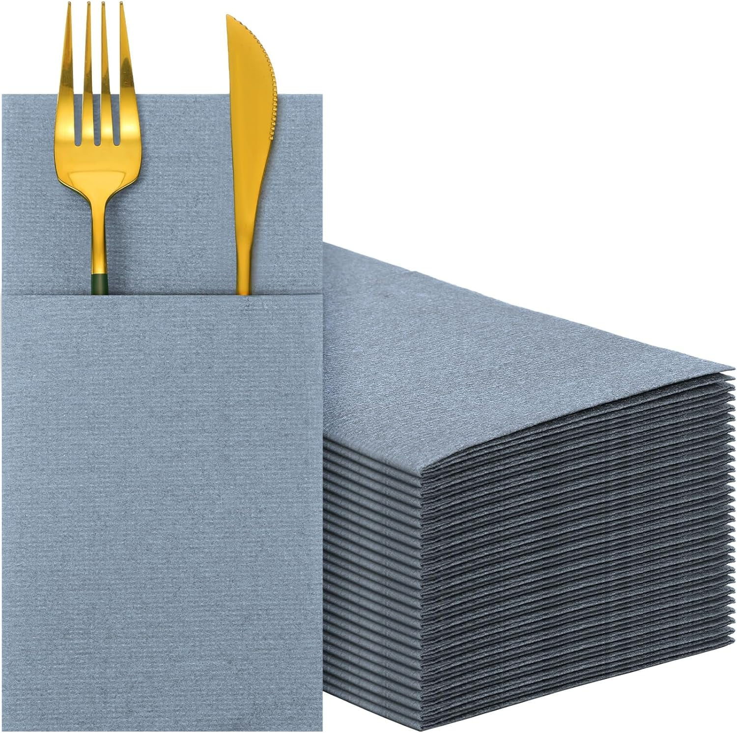 Linen Feel Napkins, Disposable Airlaid Paper Napkins Prefolded Dinner