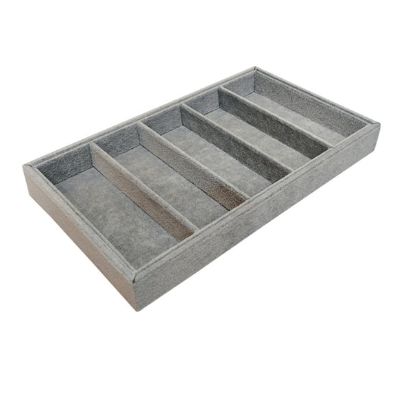 Linen Felt Eyeglass Display Tray With Nonslip Base for Sunglasses Accessories Storage and Organization