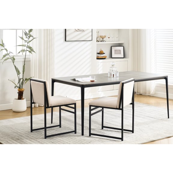 Linen & Foam Filler - Strong Iron Base - Office & Gathering - Dependable Seats