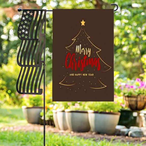 Linen Garden Flag Banner - Christmas
Winter Brown Tree 12x18