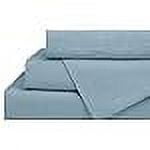 Baby Blue Cotton Percale Queen Sheet Set with Deep Pockets