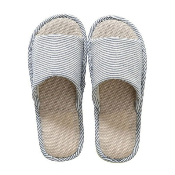 Linen Indoor Home Slippers For Men And Women Home Garden Household Commodities Slippers