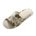thumbnail image 1 of Linen Indoor Home Slippers For Men And Women, 1 of 5