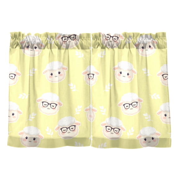 Linen Kitchen Curtains Small Sample Grass Pattern Tier Curtains Tier Kitchen Living Room Bedroom Balcony 2 Panels 27x24 Inch