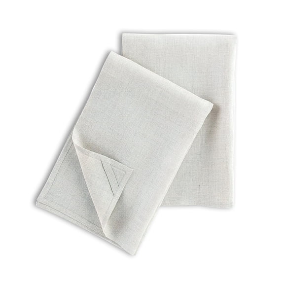 Eastrpupira 2 Pack Linen Kitchen Towels, 18x28 Inch 100% Pure Linen Tea Towels for Kitchen, Extra Soft Quick Dry for Dish Towels Hand Towels