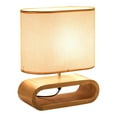 thumbnail image 1 of Linen Lampshade Night Light Romantic Table Desk Bedside Warm Led Lamp Home Decor Beige, 1 of 10