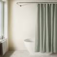 thumbnail image 1 of Linen-Look Polyester Shower Curtain in Essential Colors, 1 of 7