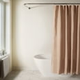 thumbnail image 1 of Linen-Look Shower Curtain by Comfort Canopy, 72" x 72", Mocha, 1 of 7