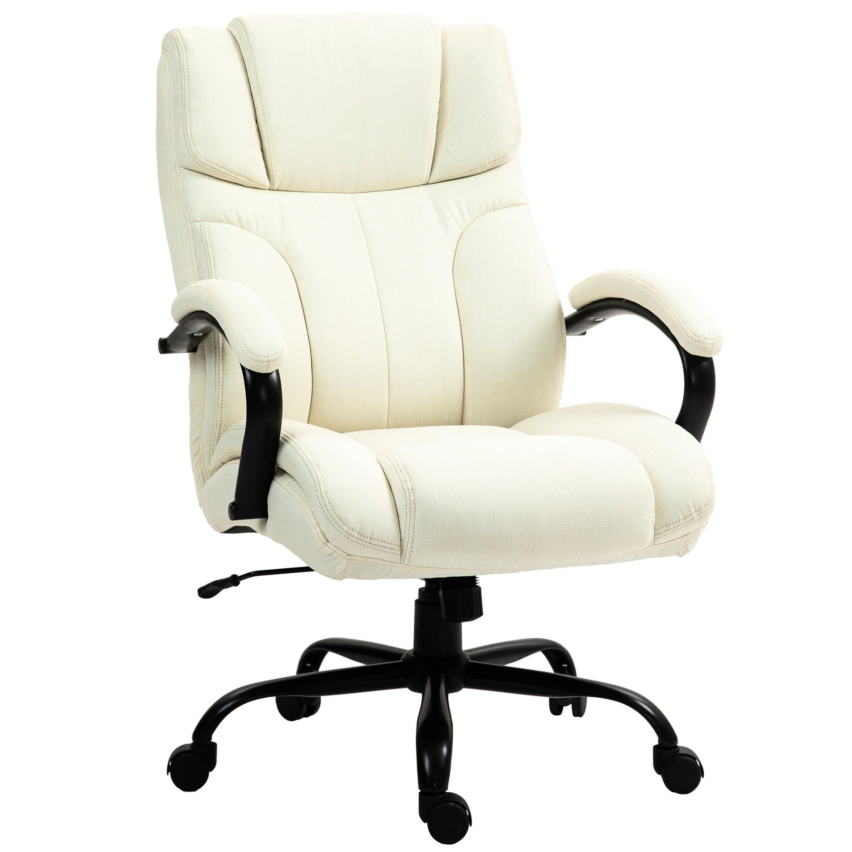 Linen Material Chair - Lumbar Pressure Alleviation - Computer Work ...