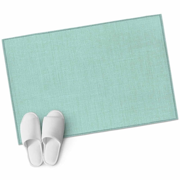 Linen Mint Green Large Area Rugs for Bedroom Living Room, Soft Non Slip Carpet Bedside Rug, Modern Minimalist Pure Solid Color Rectangular Floor Cover Kitchen Accent Rug 2'x3' for Dining Room/Office