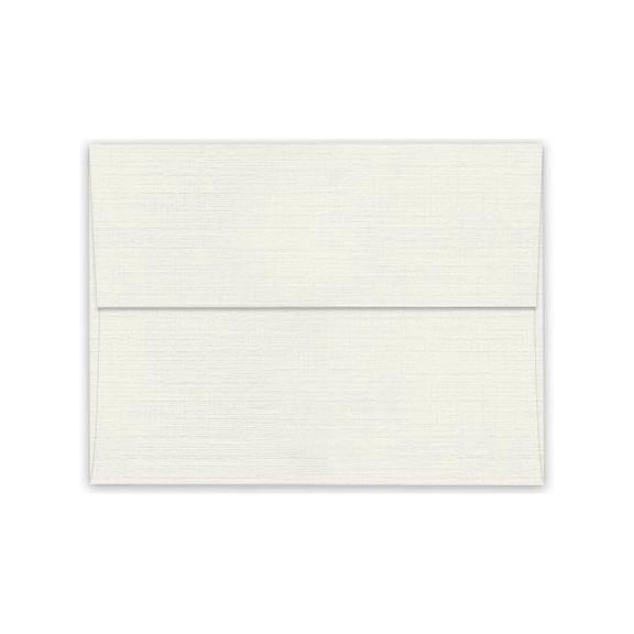 Linen NATURAL WHITE A1 Envelopes 32T - 250 PK -- Quality A1 (3-5/8-x-5-1/8) 3X5 RSVP, Response and DIY Greeting Envelopes