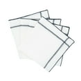 thumbnail image 1 of Linen Napkins With Black Double Stitch, Set of 4, 1 of 7