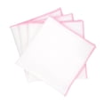thumbnail image 1 of Linen Napkins With Pink Stitch Edges Set of 4, 1 of 5