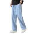 thumbnail image 1 of Linen Pants Men Straight Leg Drawstring Waist Slacks with Pockets Lightweight Regular Fit Slacks Athletic Casual Pant Sport Running Trousers Fashion Trendy Outfits 2026 Summer Beach Pant, 1 of 8