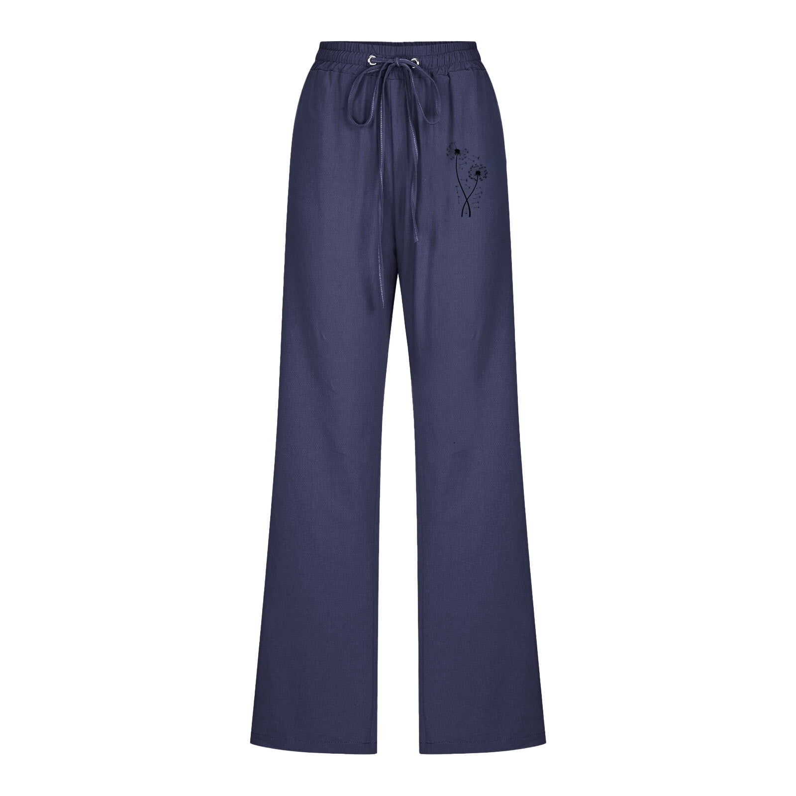 Linen Pants for Short Women, Cotton Linen Pants Casual Summer Plus Size Cotton Linen Wide Leg