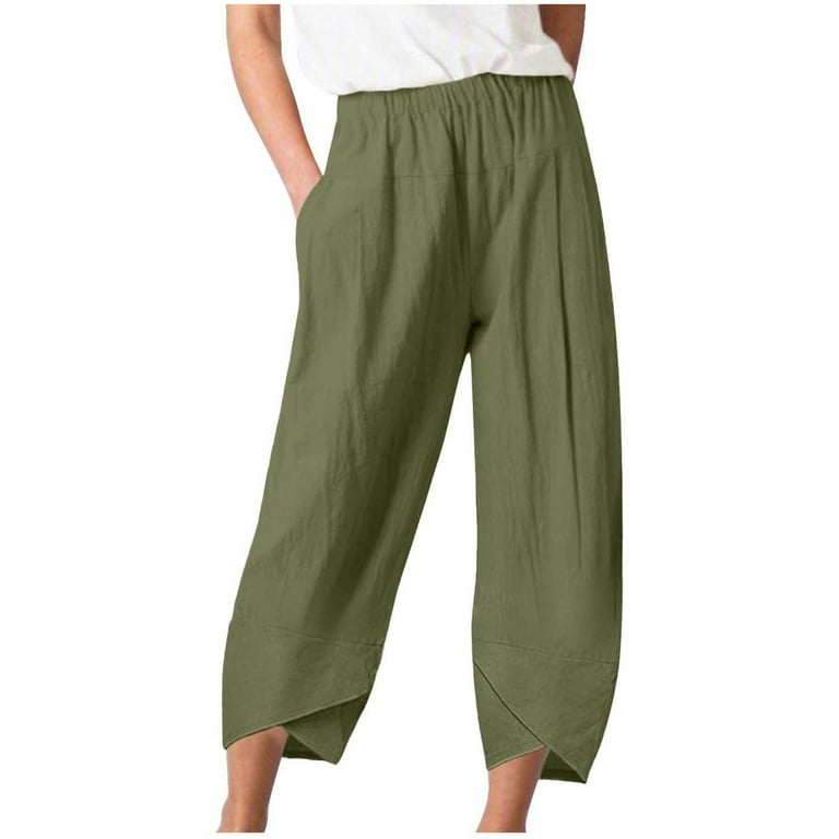 Casual Street Ruched Loose High Waist Wide Leg Solid Color Bottoms Casual Street Ruched Loose High Waist Wide Leg Solid Color Bottoms