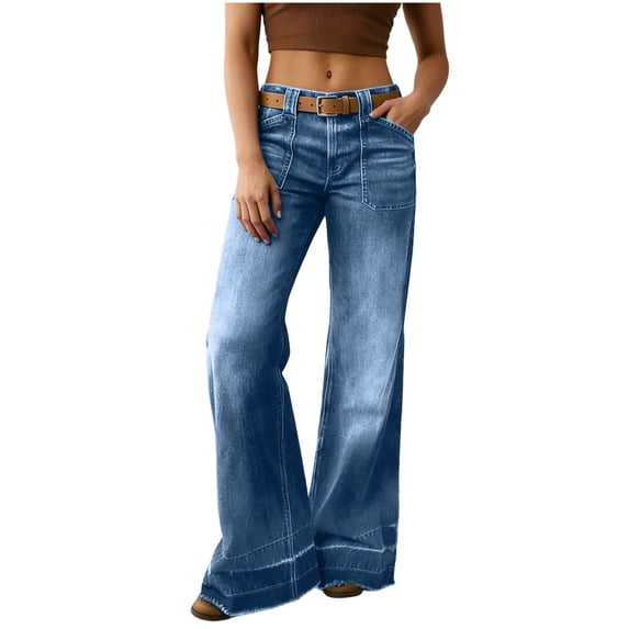 Linen Pants Womens Spring Summer Casual Trouser Lightweight Lounge Bottoms Wide-Leg Versatile Loose Straight-Leg Washed Jeans