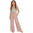 thumbnail image 1 of Linen Pants for Teen Girls 2026 Summer Casual High Waist Straight Leg Trousers Lightweight Loose Plus Size Pant with Pockets, 1 of 7