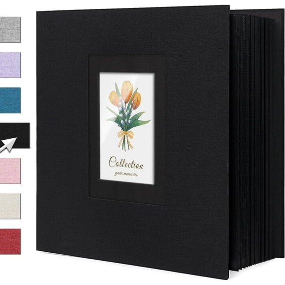 Linen Photo Album 4x6 Large Capacity 1000 Pockets Pictures Fabric Cover ...