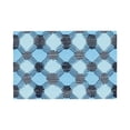 thumbnail image 1 of Linen Placemat With 18×12in Double Stitching Is Effectively Insulated And Foldable For Family Hotel Picnic Trips Argyle Plaid Lightskyblue_49288_2 Four Pieces, 1 of 8