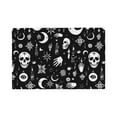 thumbnail image 1 of Linen Placemat With 18×12in Double Stitching Is Effectively Insulated And Foldable For Family Hotel Picnic Trips Retro Skull Head Six Piece, 1 of 8