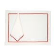 thumbnail image 1 of Linen Placemats With Red Borders, Set of 4, 1 of 3