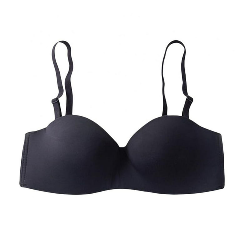 Linen Purity Women's Beauty Back Smoothing Strapless Bra Solid Color  Wireless Lingerie One-pieces Gather Thin Teens Girls Brassiere Top 