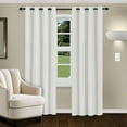 thumbnail image 1 of Linen Room Darkening Noise Reducing Thermal Blackout Curtain Set White / 52"x108", 1 of 1