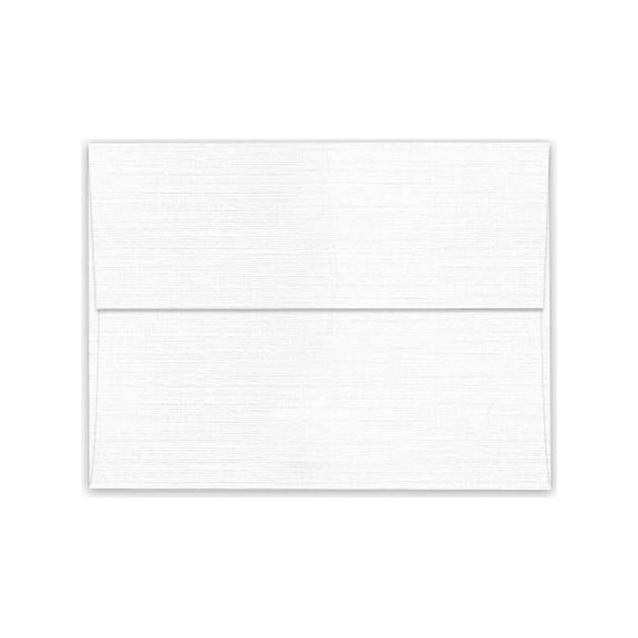 Linen SOLAR WHITE A1 Envelopes 32T - 250 PK -- Quality A1 (3-5/8-x-5-1/8) 3X5 RSVP, Response and DIY Greeting Envelopes