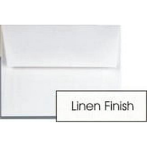 Linen SOLAR WHITE A2 Envelopes 32T - 50 PK -- Quality A2 (4-3/8-x-5-3/4) 4X5 holds paper folded 4-ways -Great Invitation, Response and DIY Greeting Envelopes