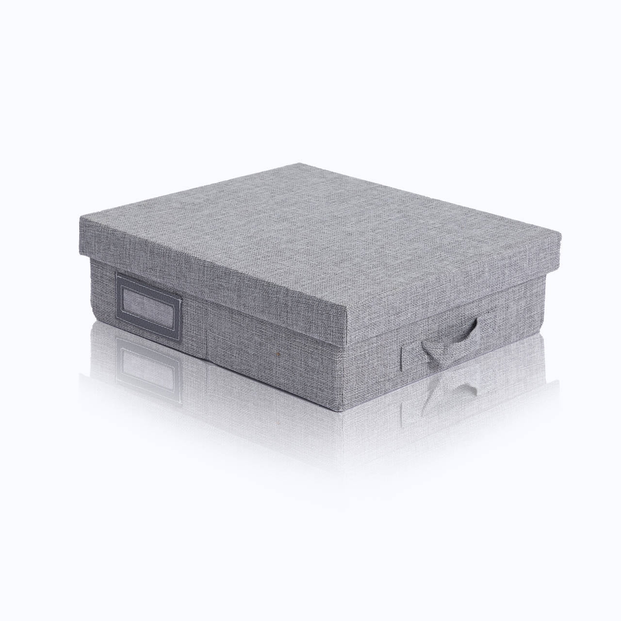 Comche Linen Scrapbook Storage Box Photo Boxes,14.6 '' x 13 x Gray