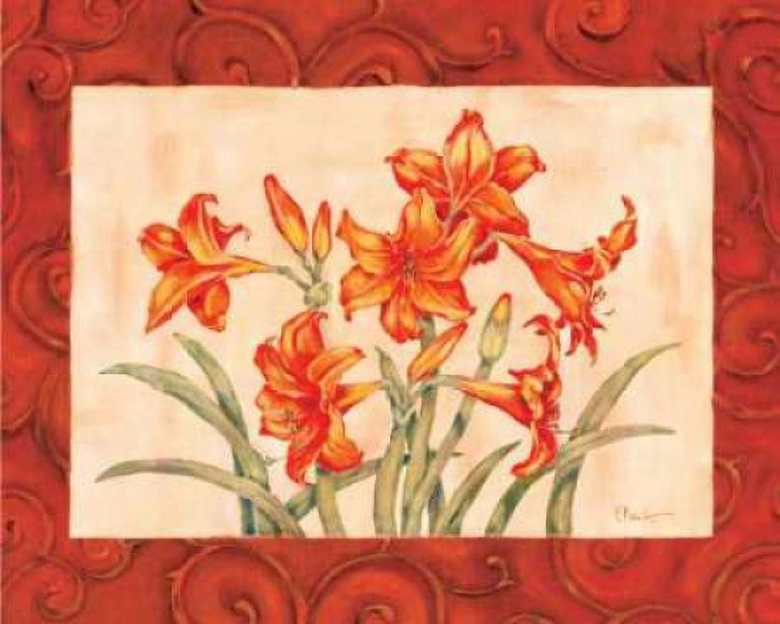 Linen Scroll Tulip Canvas Art - Paul Brent (20 x 24)