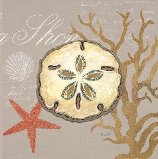Linen Seaside 3 Canvas Art - Chad Barrett (24 x 24)