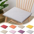 thumbnail image 1 of Linen Seat Cushion under $5! CQCYD Linen Seat Cushion Cover, Non Slip Chair Pad with Ties, Office Dining Chair Cushion, Home Kitchen Stool Pad, Decorative Washable Seat Mat for Indoor Use, 1 of 9
