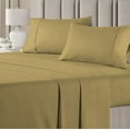 thumbnail image 1 of Linen Sheets 4 Piece Luxury Bed Sheets Set, Microfiber 18" Deep Pocket, Soft Cooling Bedding- Taupe Solid, Cal-King Size, 1 of 7
