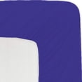 thumbnail image 1 of Linen Sheets Full-XXl Fitted Sheet 1 PC Only- Upto 18 Inches Deep Pocket- All Around Elastic Bottom Sheets- 100% Egyptian Cotton- 1000 Thread Count- Royal Blue Solid, 1 of 5